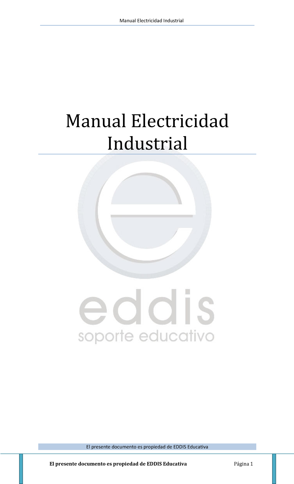 Manual De Electricidad Industrial Manual Electricidad Industrial El Presente Documento Es 1207