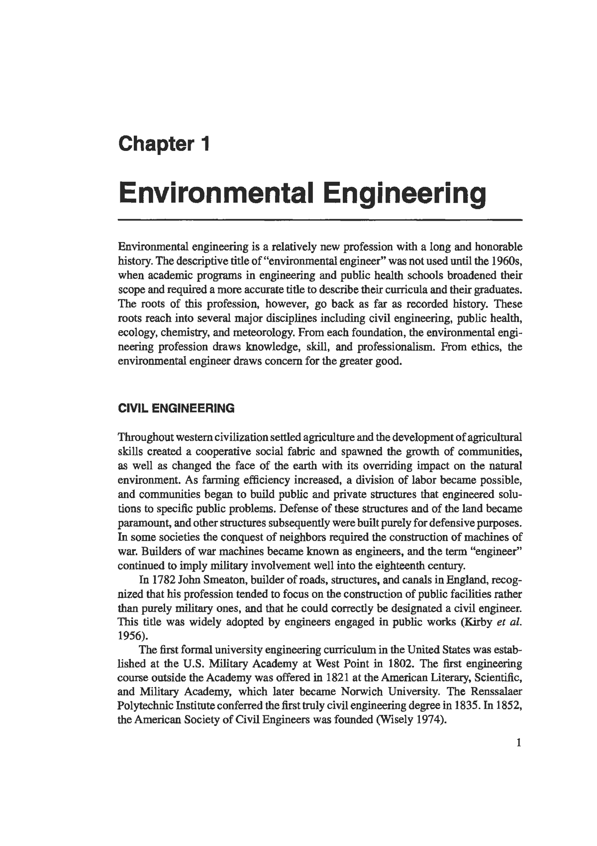 coursework for environmental engineering