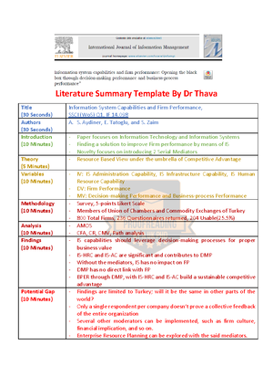 Theoretical Matrix - Literature Matrix with Theoretical Aspect By Dr ...