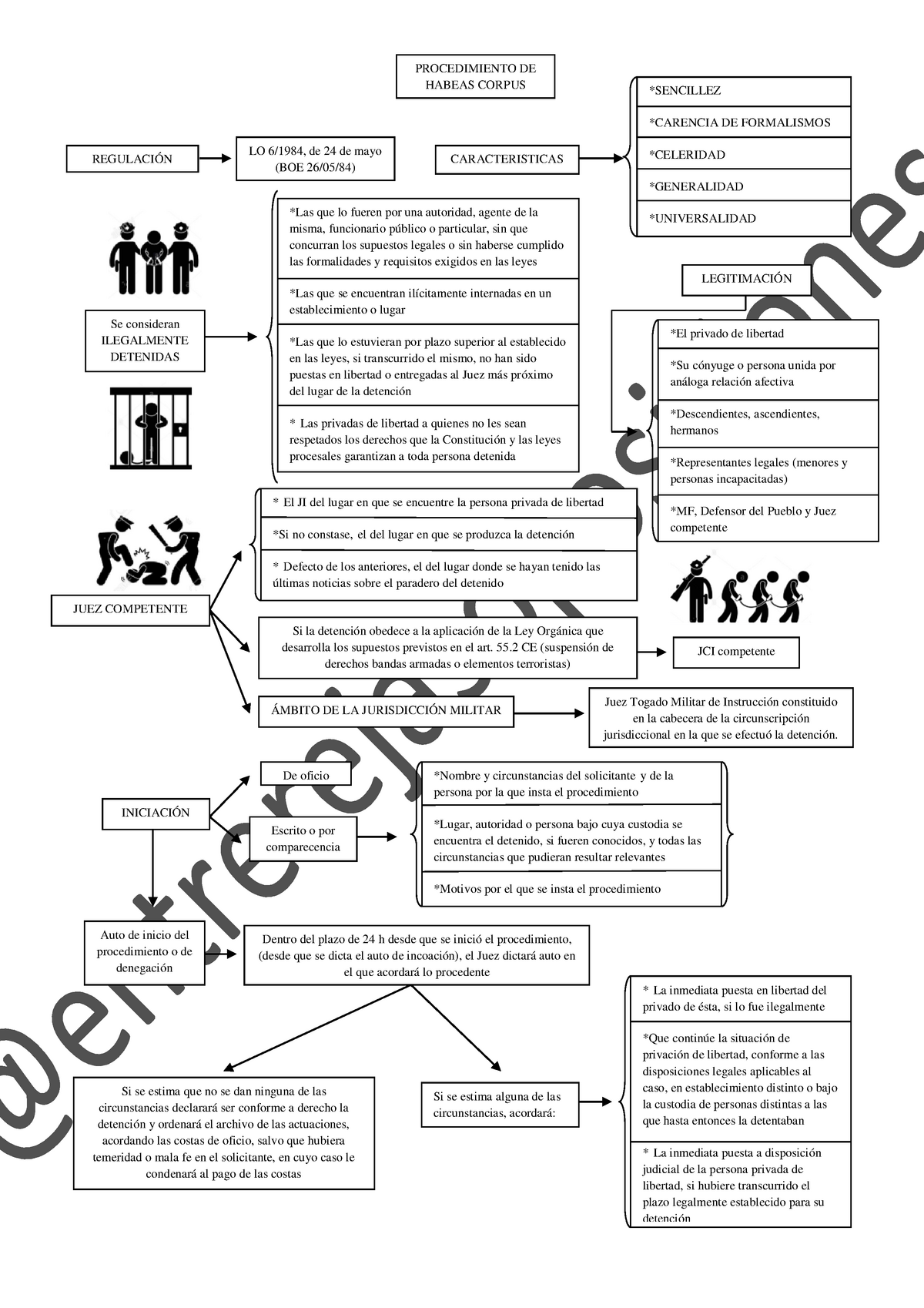 Procesal 15 Esquema Procedimineto Habeas Corpus Procedimiento De Habeas Corpus Caracteristicas 3219