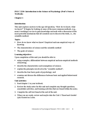 Unit1 tom 2022 fall - n/a - Unit 1 Introduction to the Science of ...