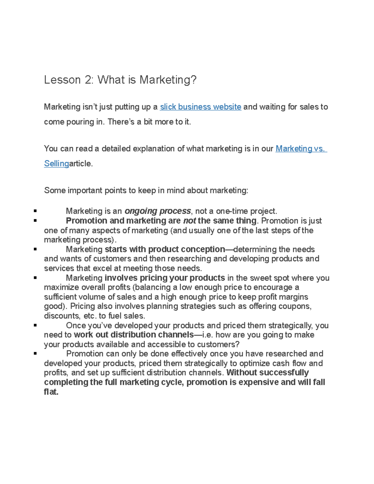 mkt101-lesson-2-what-is-marketing-marketing-isn-t-just-putting-up-a