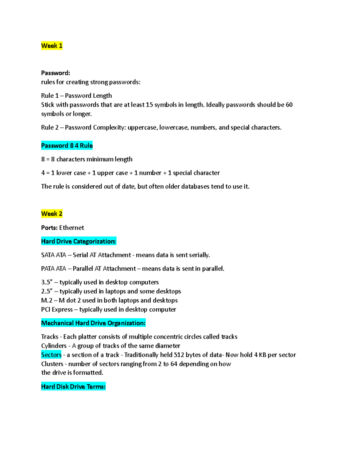 CE final - I wish i had a dog - Week 1 Password: rules for creating ...
