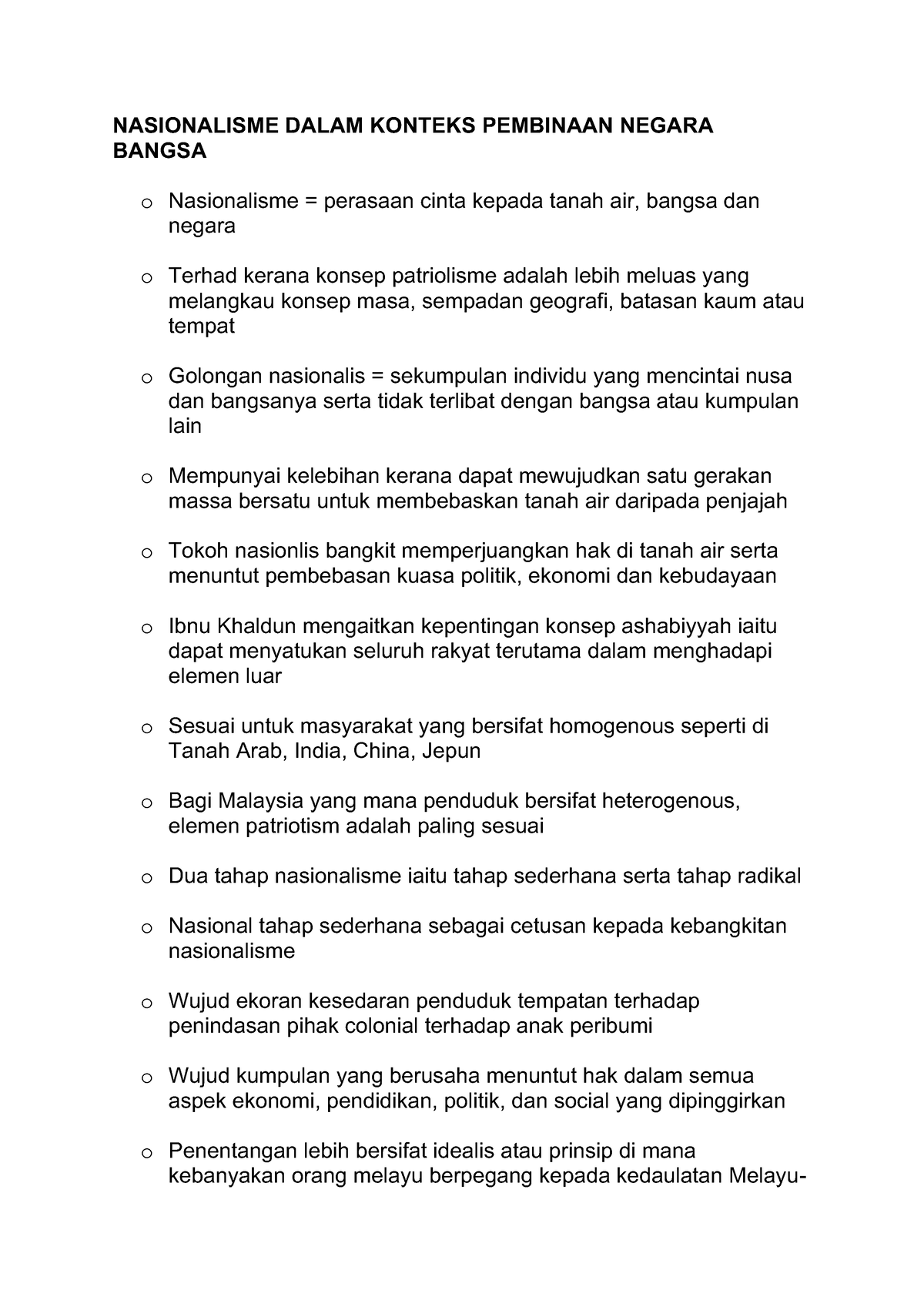 Nasionalisme Dalam Konteks Pembinaan Negara Bangsa - NASIONALISME DALAM ...