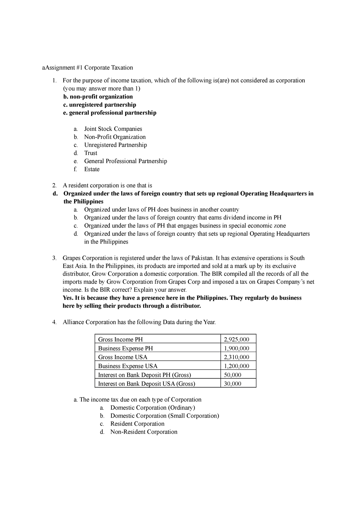 pre sale assignment tax