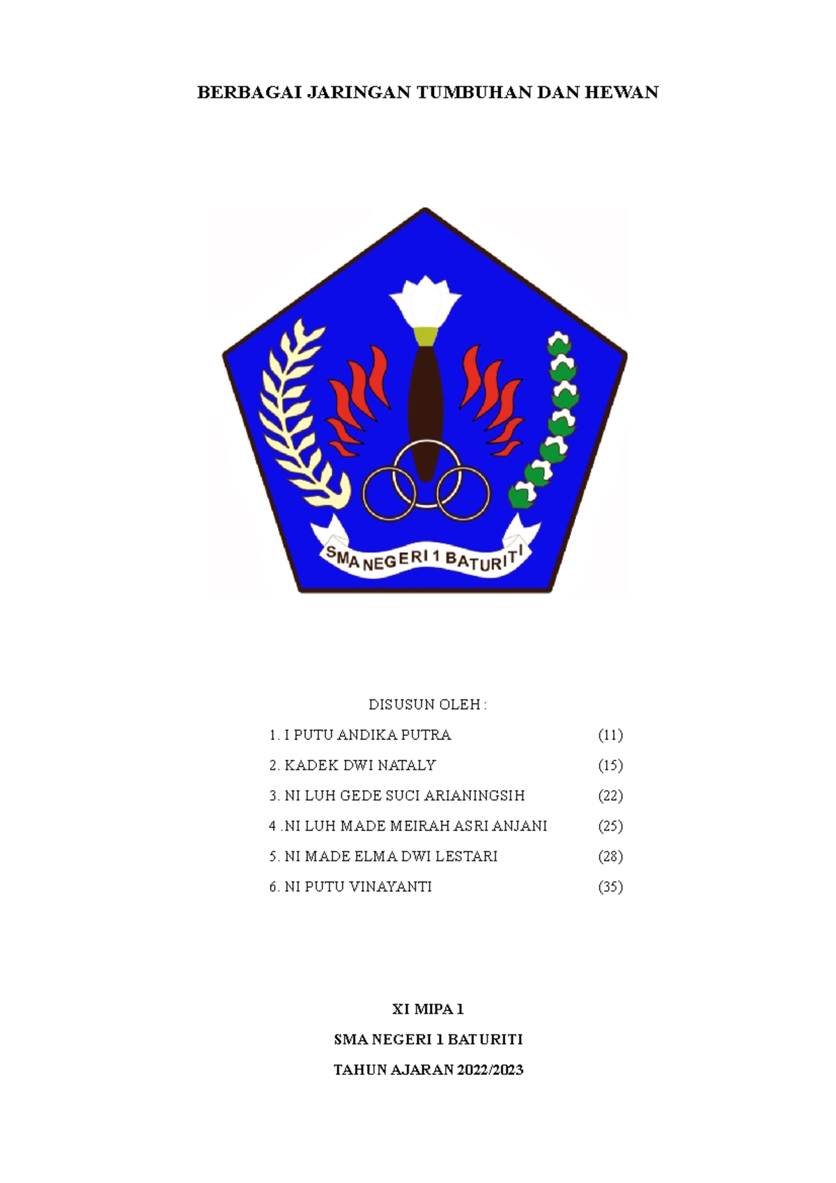 Berbagai Jaringan Tumbuhan DAN Hewan - BERBAGAI JARINGAN TUMBUHAN DAN ...