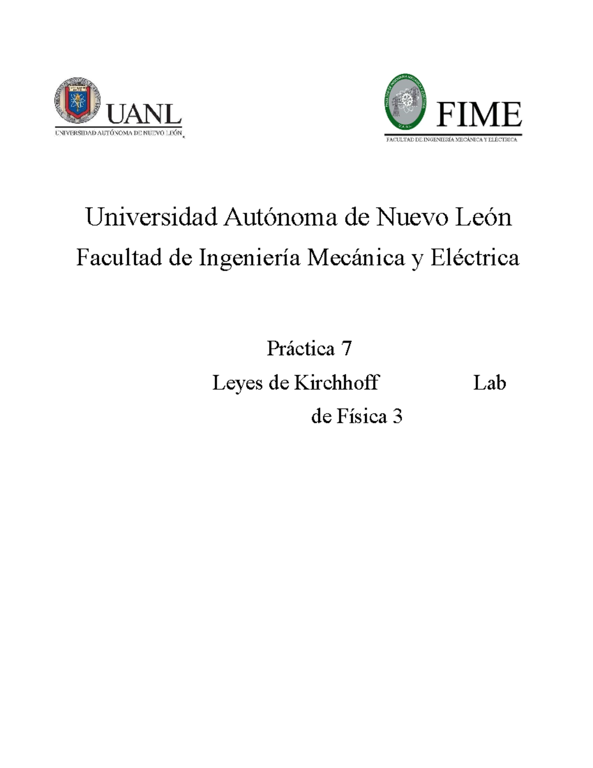 Practica 7-lab 3 - Universidad Autónoma de Nuevo León Facultad de ...