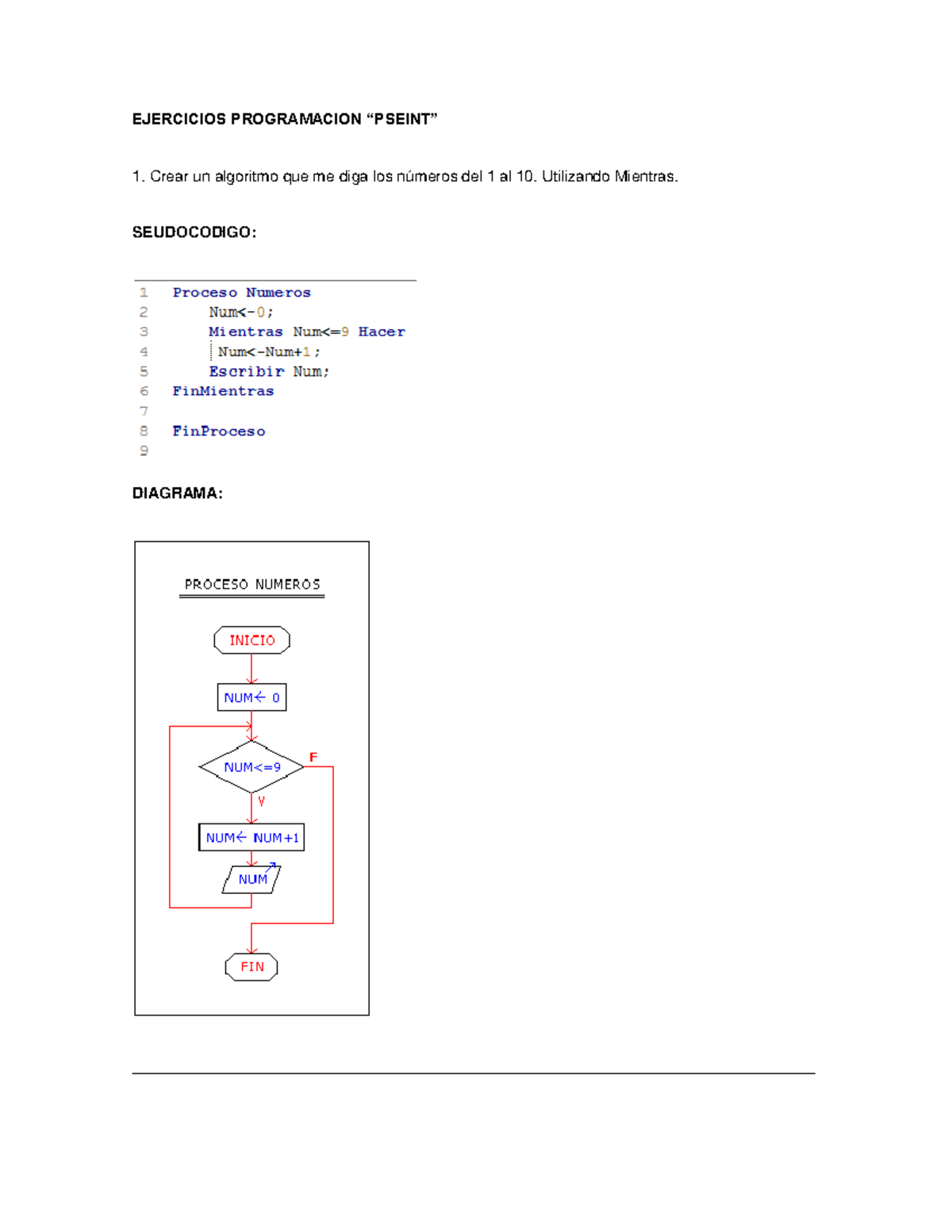 Ejercicios Programacion Pseint - EJERCICIOS PROGRAMACION “PSEINT” Crear ...