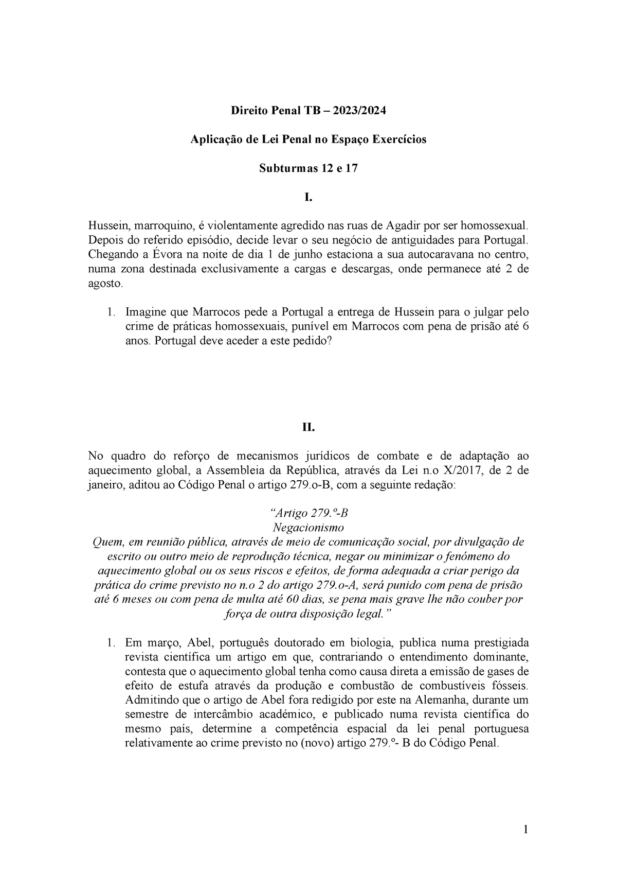 Direito Penal I TB Aplicação de Lei Penal no Espaço Direito Penal TB