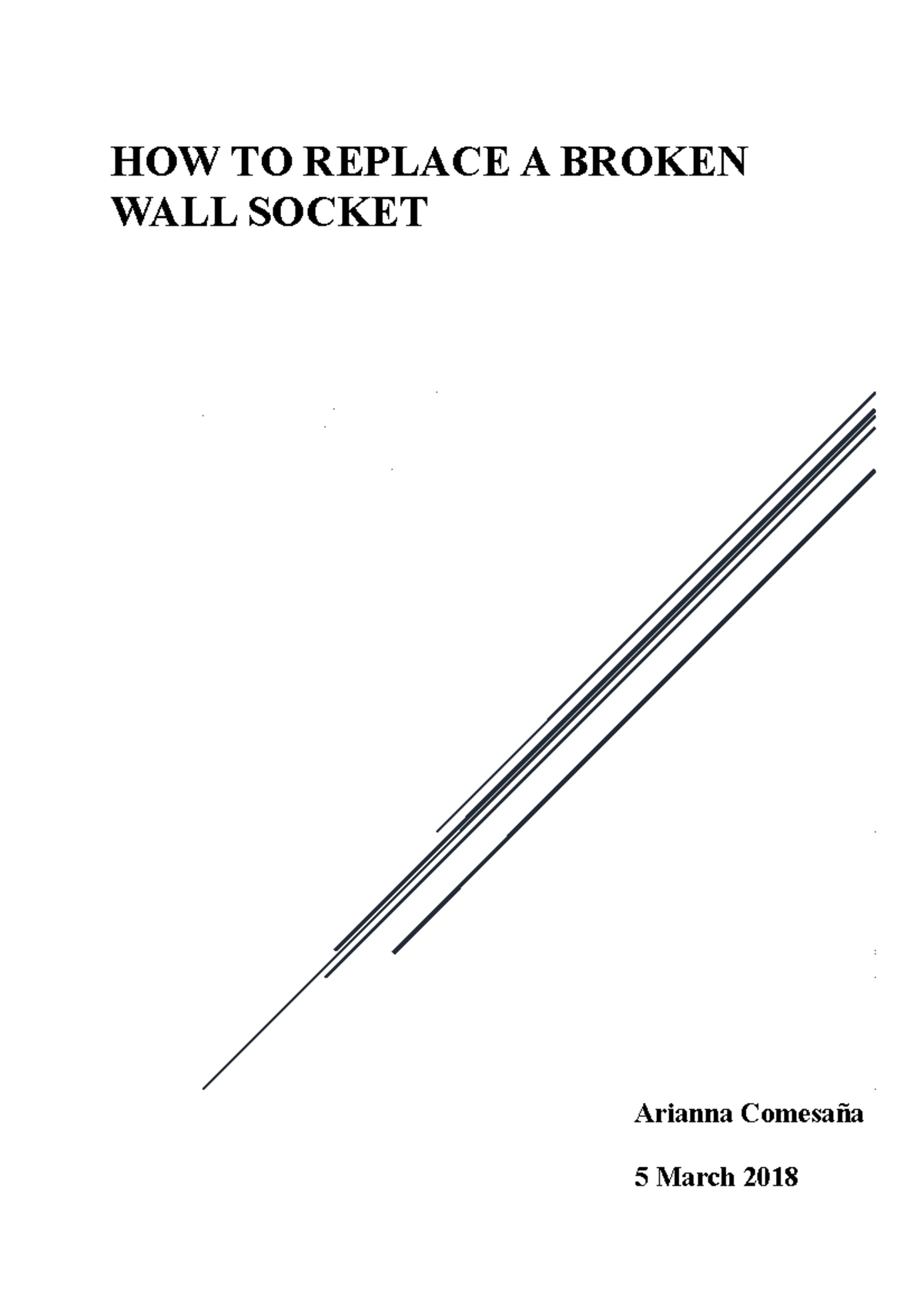 How to repair a broken wall socket Copy HOW TO REPLACE A BROKEN WALL SOCKET Arianna Comesaña