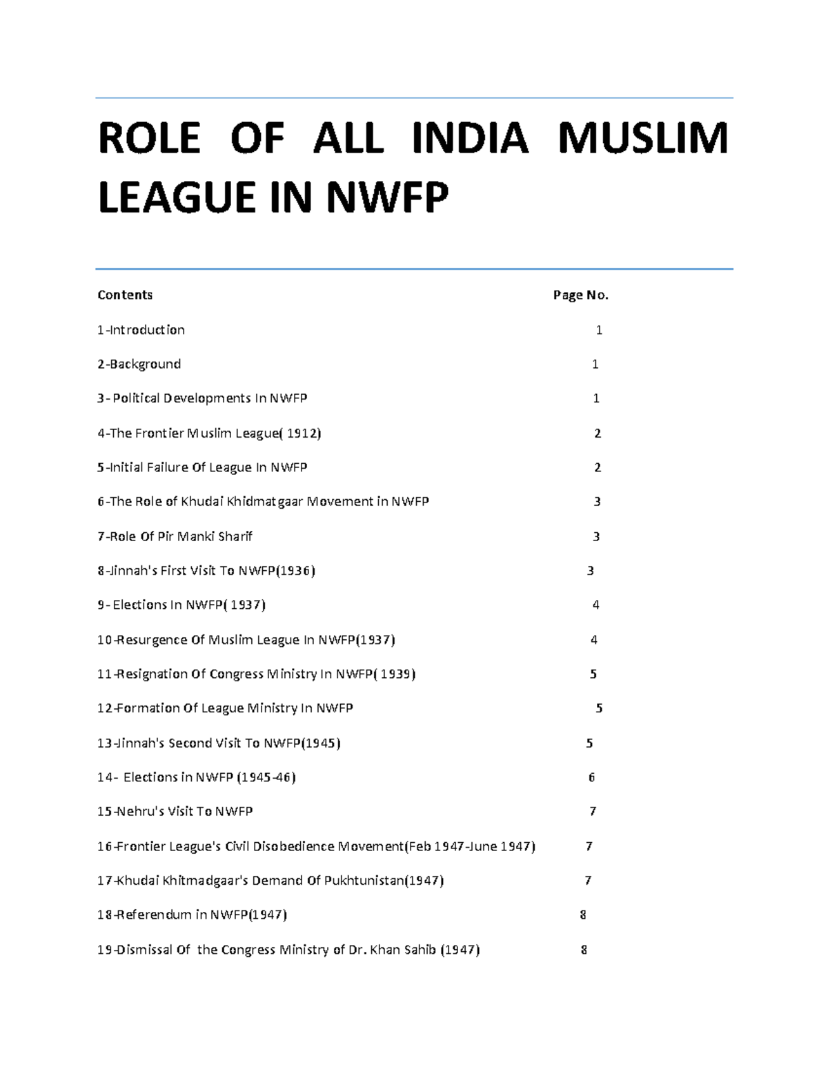 role-of-all-india-muslim-league-in-nwfp-role-of-all-india-muslim