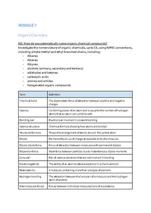 Module 6 - Summary Notes Chemistry - HSC Chemistry MODULE 6 – Acid/Base ...