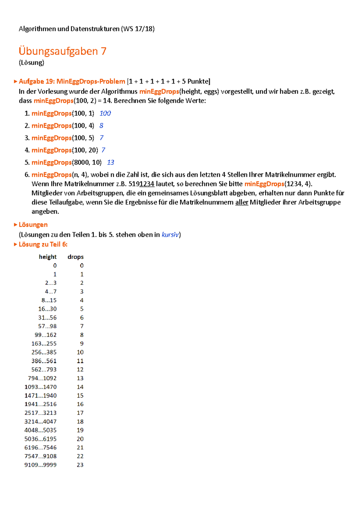 Au D Loesungen 07 - Algorithmen Und Datenstrukturen (WS 17/18 ...