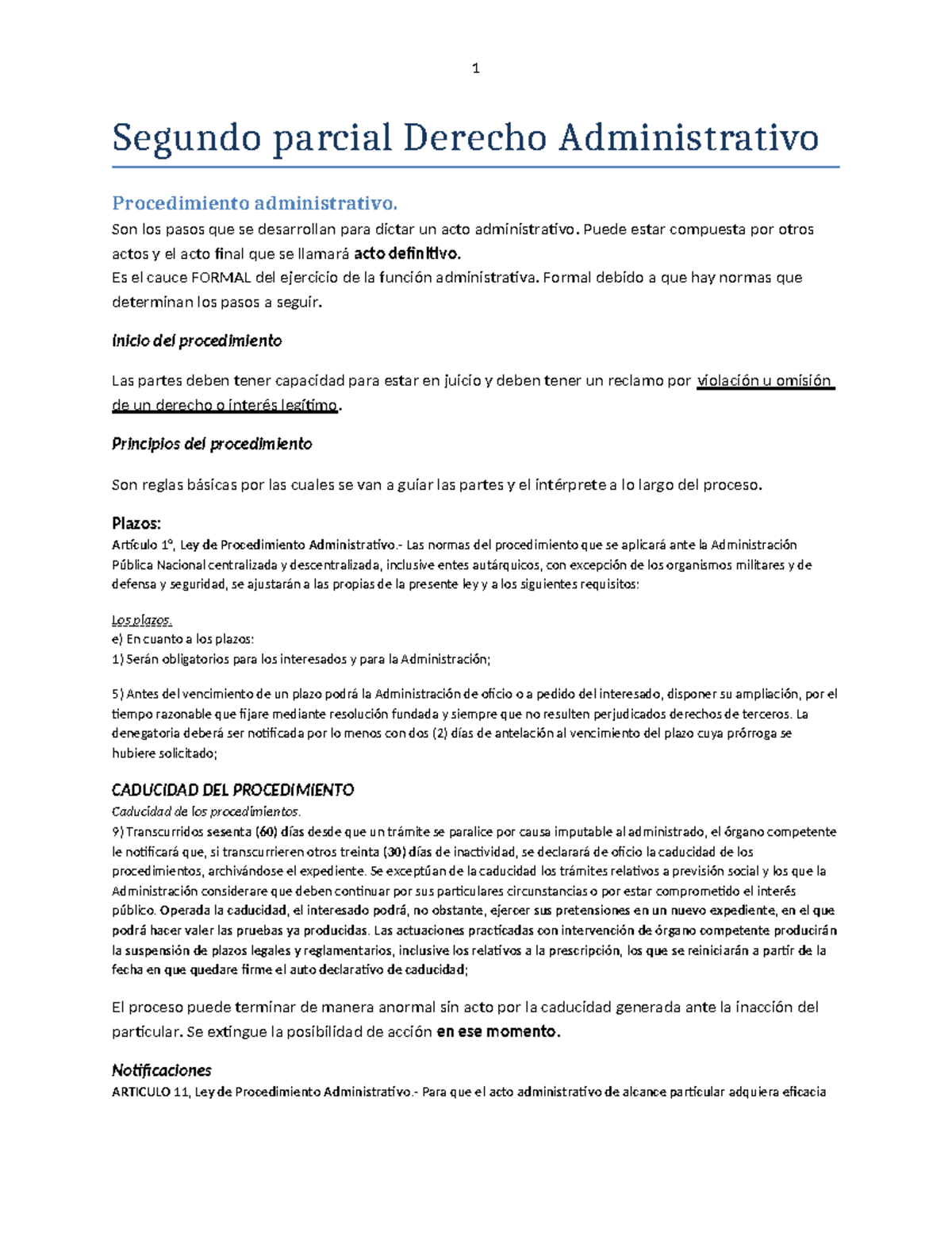 2 Doparcial Segundo Parcial Derecho Administrativo Procedimiento Administrativo Son Los Pasos 4901