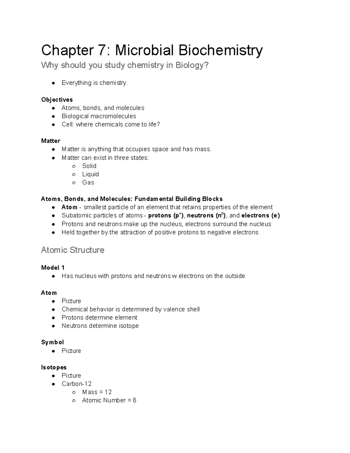 CH7 Microbial Biochemistry - Chapter 7: Microbial Biochemistry Why ...