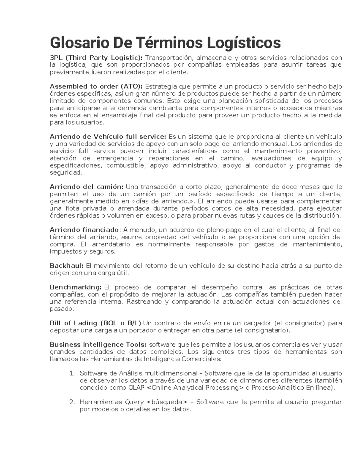 1.1.- Glosario De Términos Logísticos (Internet) - Glosario De Términos ...