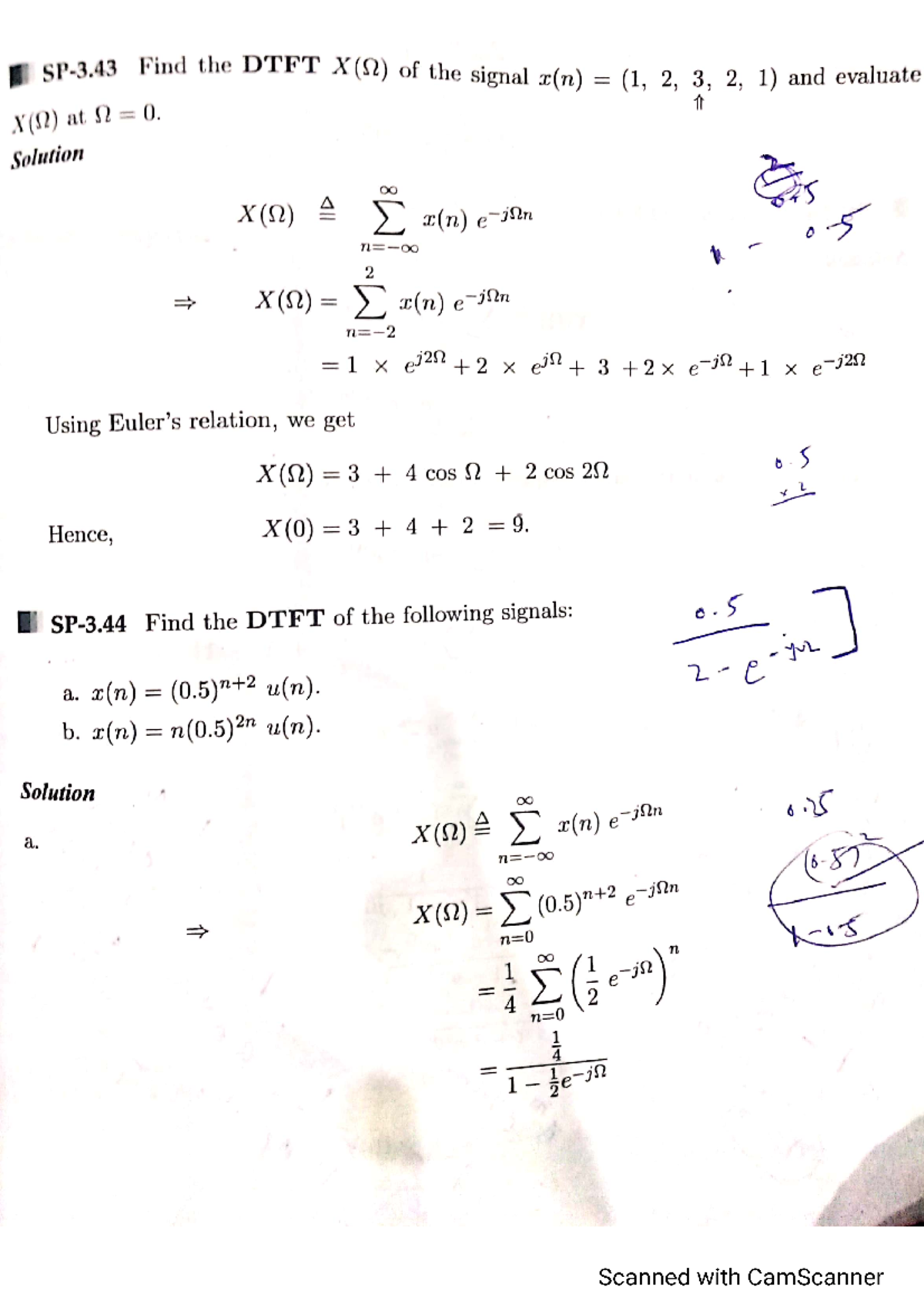 Signal and system DTFT and Idtft problem - Internet Of Things(IOT ...