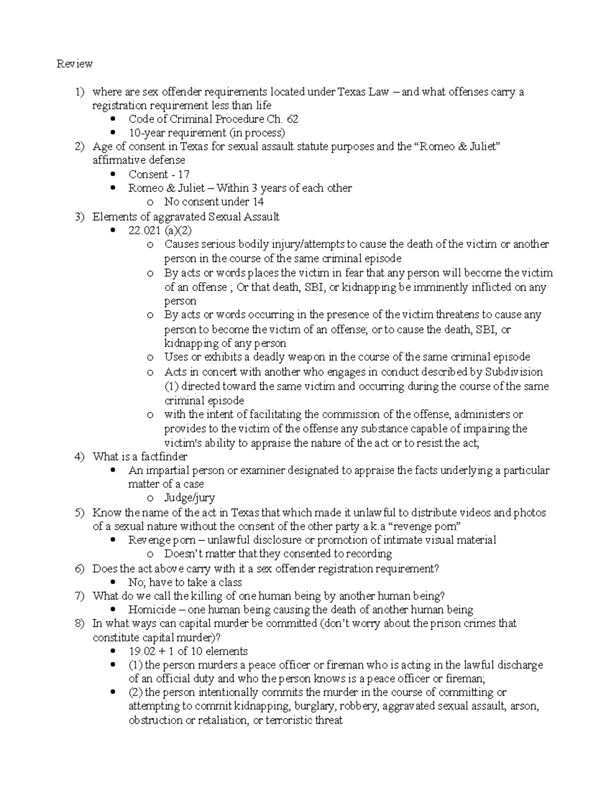 Test 2 V. 2 review with release questions - Review where are sex ...