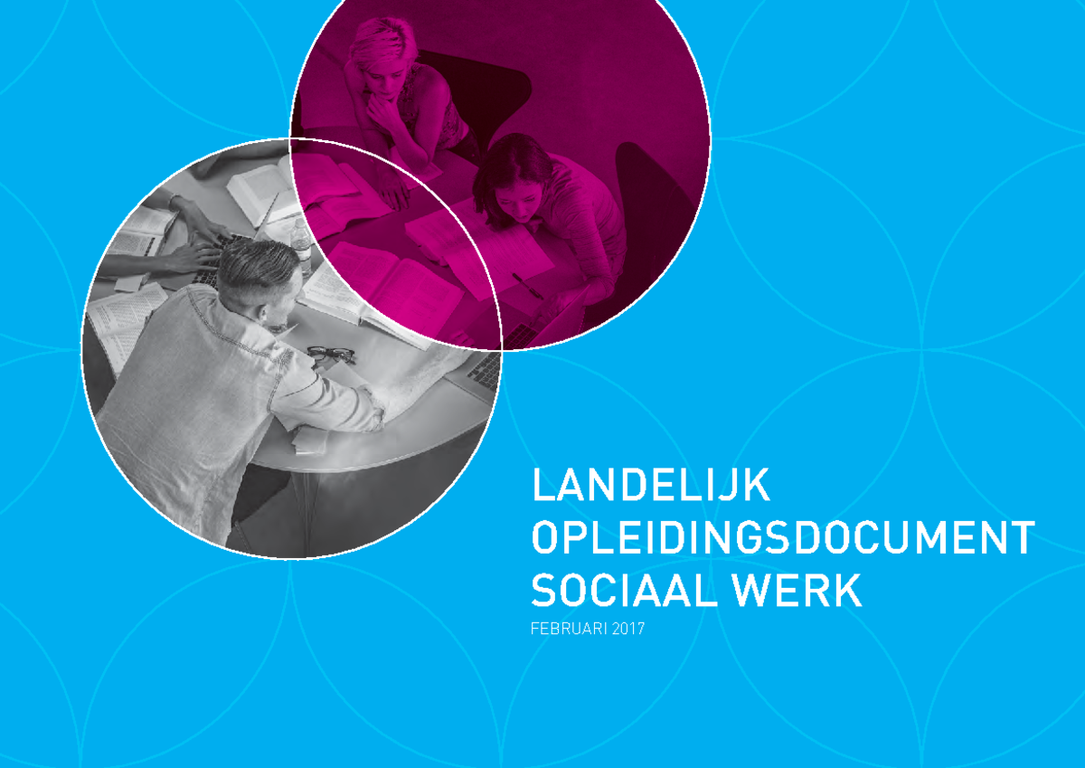 Landelijk opleidingsdocument Sociaal Werk - downloadversie - LANDELIJK