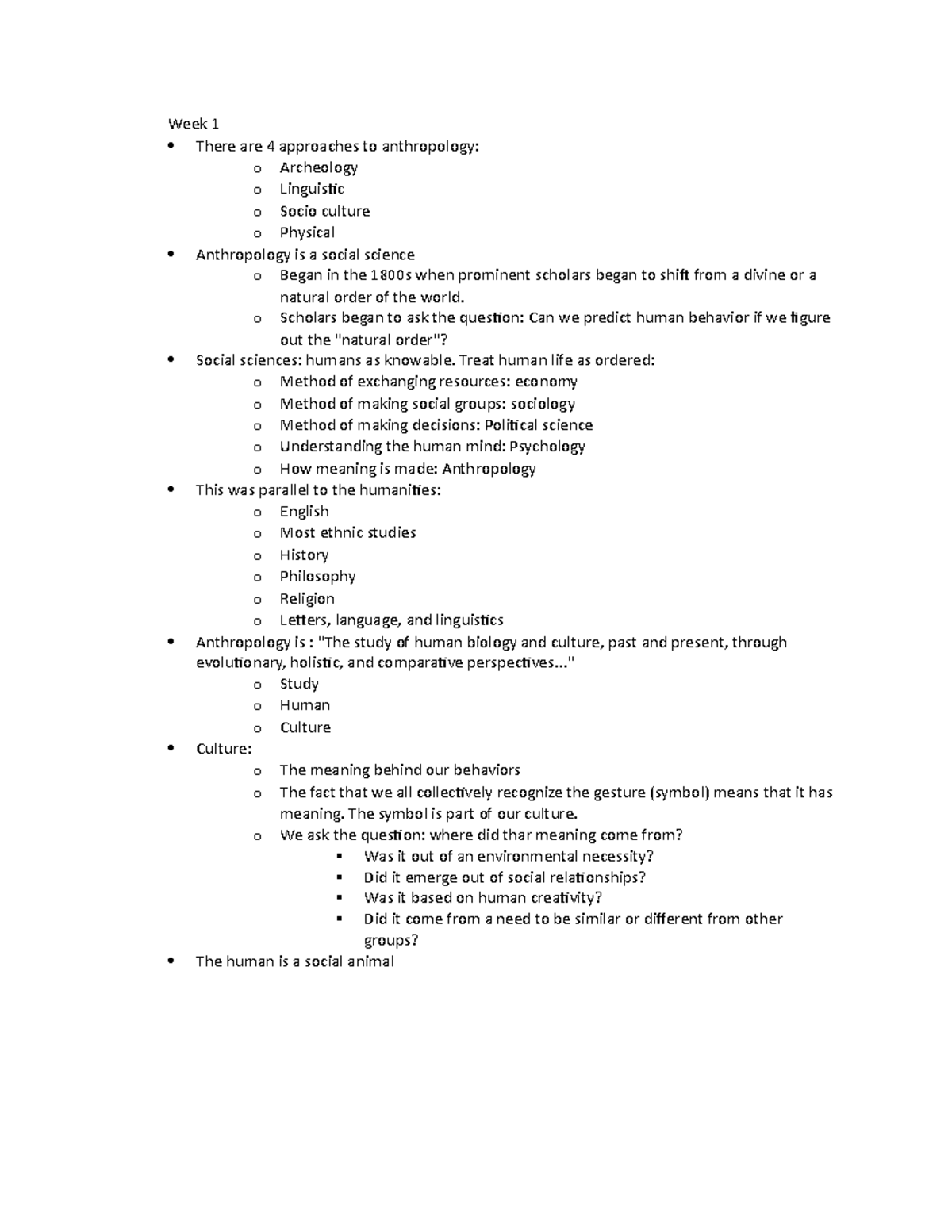 Intro arch week 1 - week 1 notes - Week 1 There are 4 approaches to ...