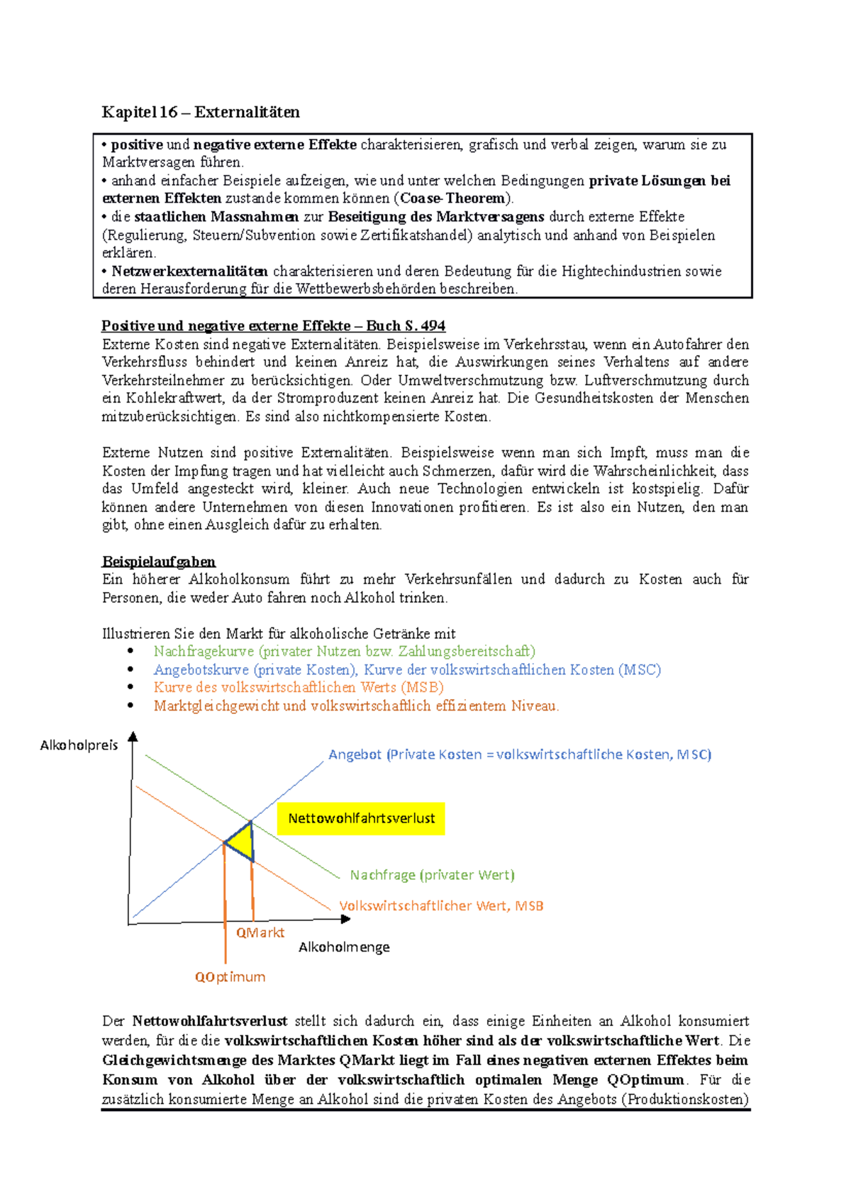 Volkswirtschaftslehre - Kapitel 16 – Externalitäten Positive Und ...