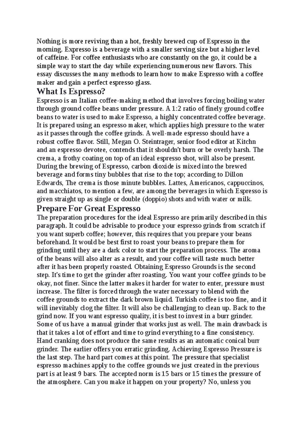 How To Make Espresso With Coffee Maker Nothing is more reviving than