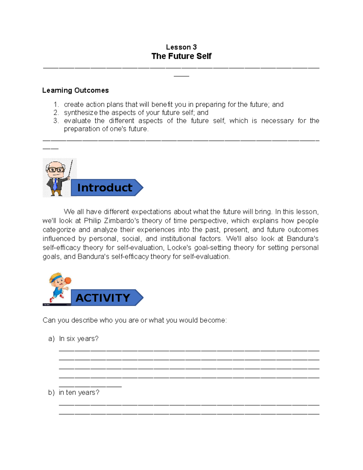 Future-Self - Coursework for Psychology and Professional Education ...