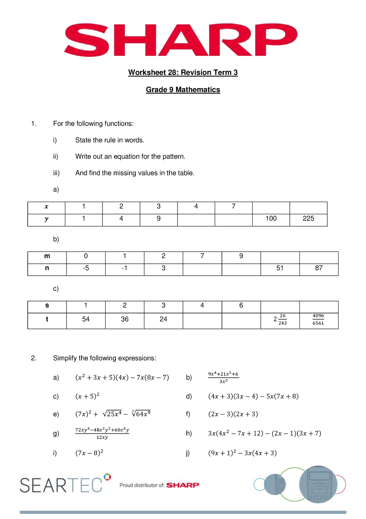 worksheet-28-revision-term-3-grade-9-maths-worksheet-28-revision