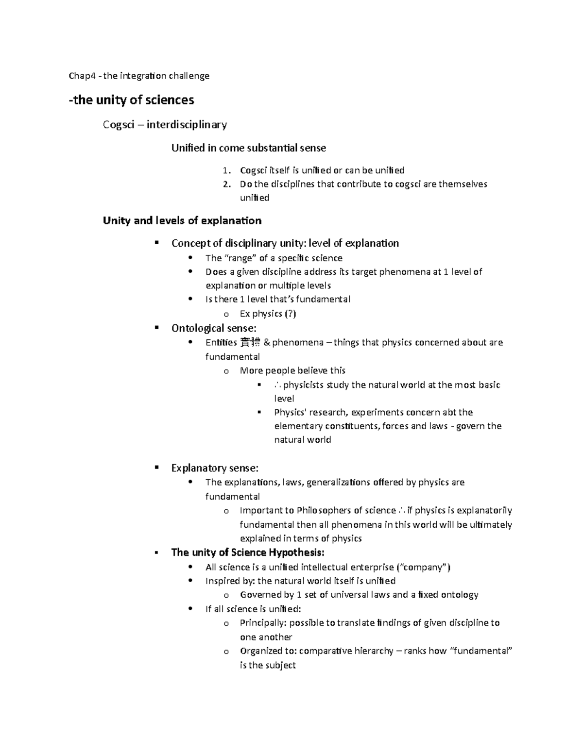 Chap4,5 - prof: Jason L - Chap4 - the integration challenge -the unity ...