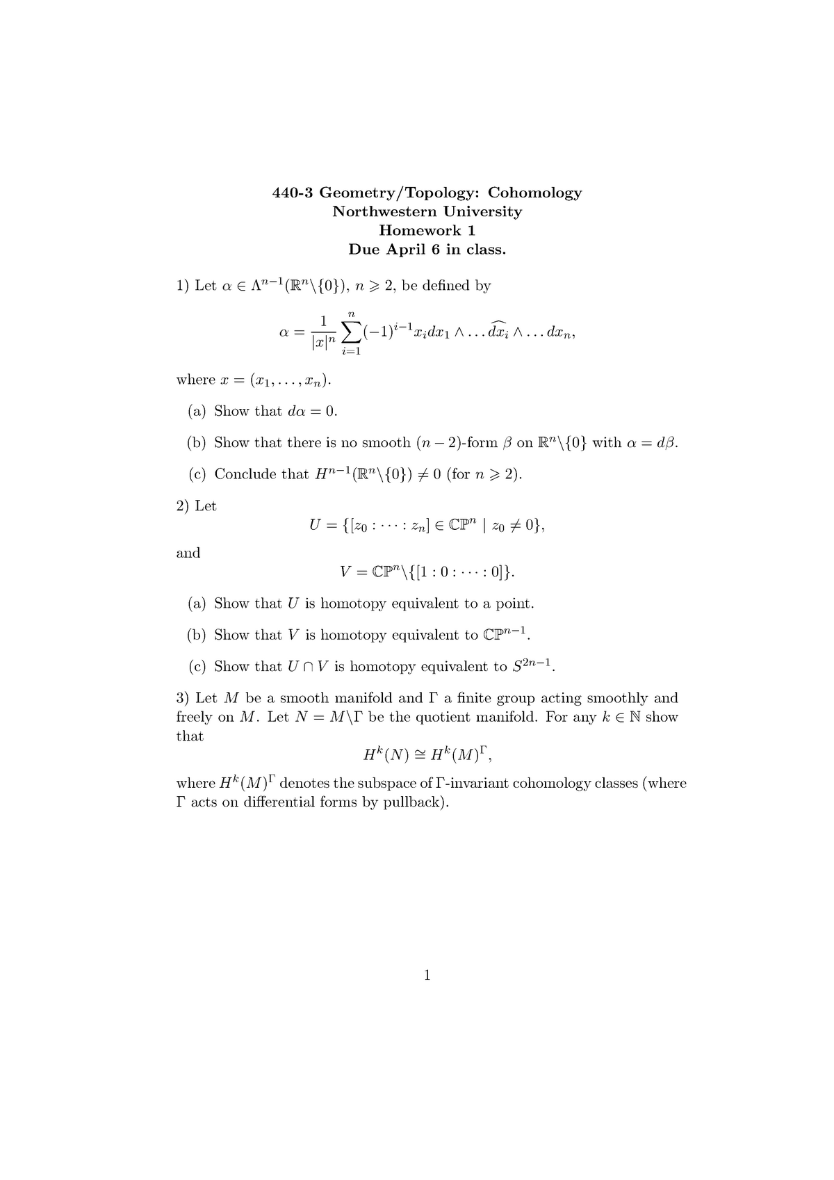 topology homework