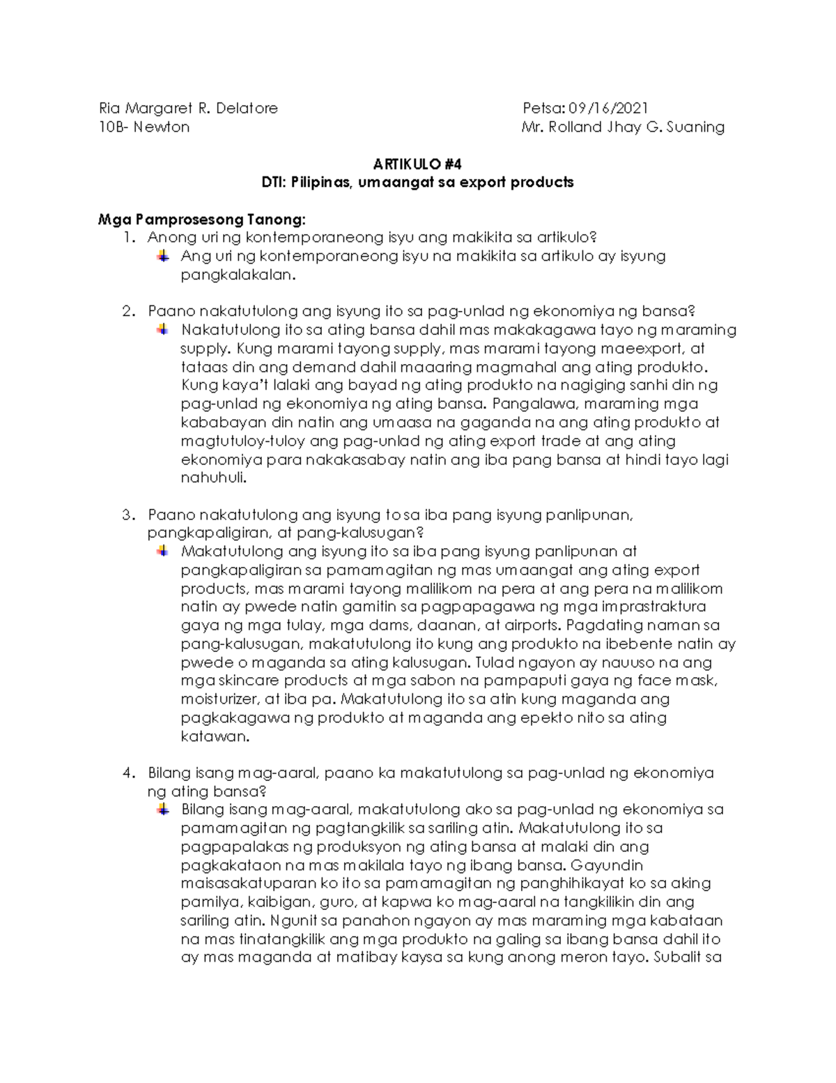 Gawain 1 - Pagsuri ng Artikulo Kontemporarneong Isyu para sa lahat ...