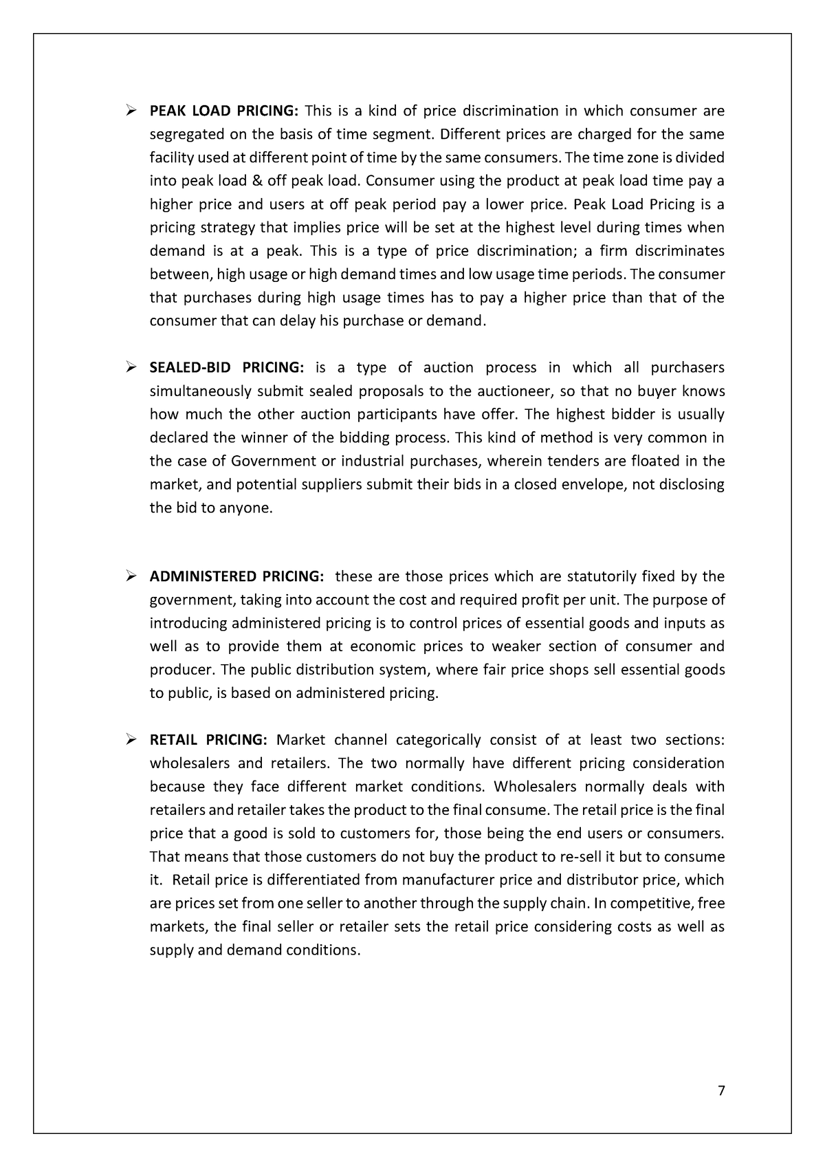 Managerial Economics-Sem II (1)-6 - 7 ¾ PEAK LOAD PRICING: This Is A ...