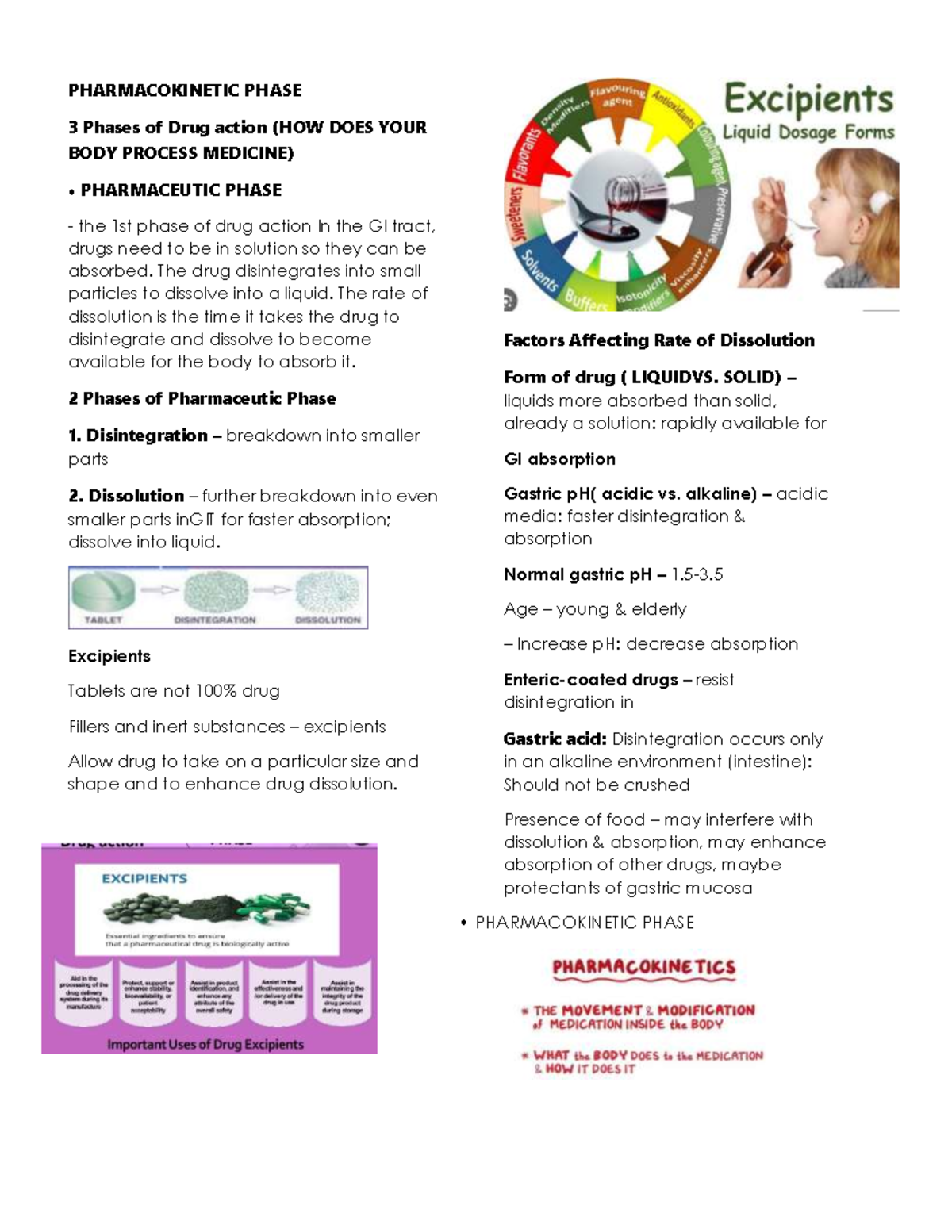 Pharmacokinetic Phase review - PHARMACOKINETIC PHASE 3 Phases of Drug ...
