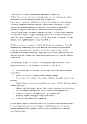 The Matching Model - The Matching Model Fombrun et al. (1984) created ...