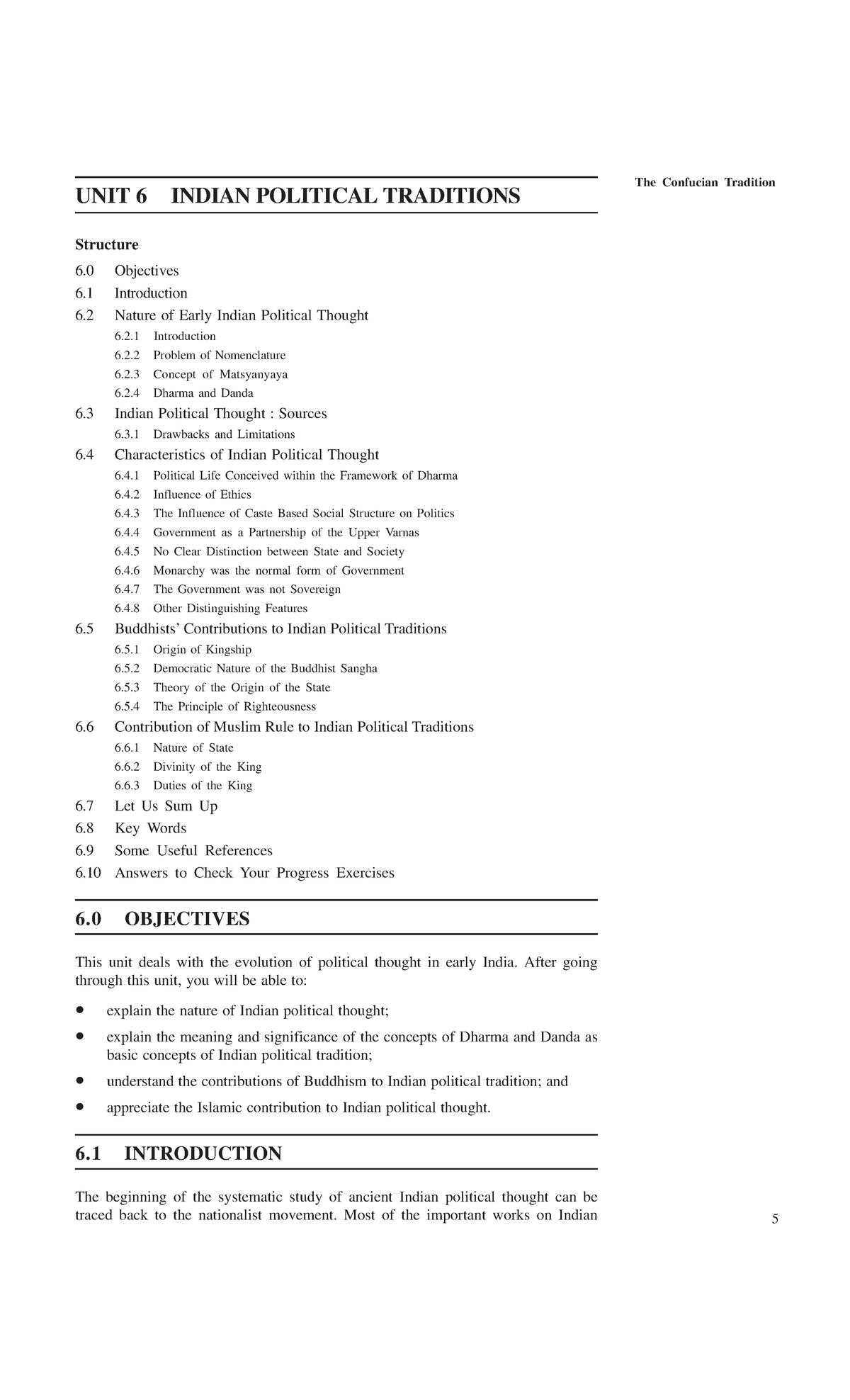 Egyankosh IPT Material - The Confucian Tradition UNIT 6 INDIAN ...