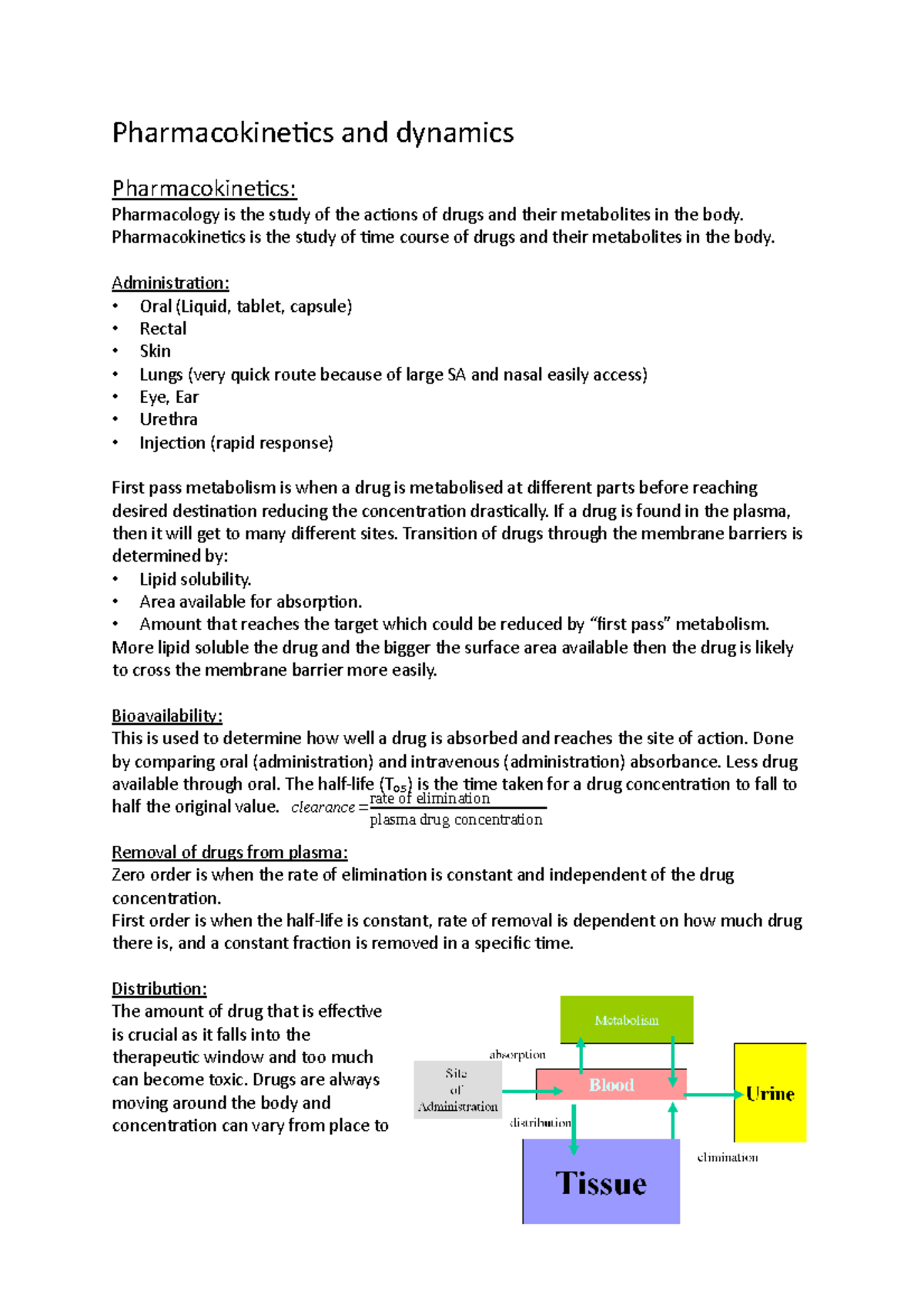 5. Pharmacokinetics And Dynamics - Pharmacokinetics And Dynamics ...