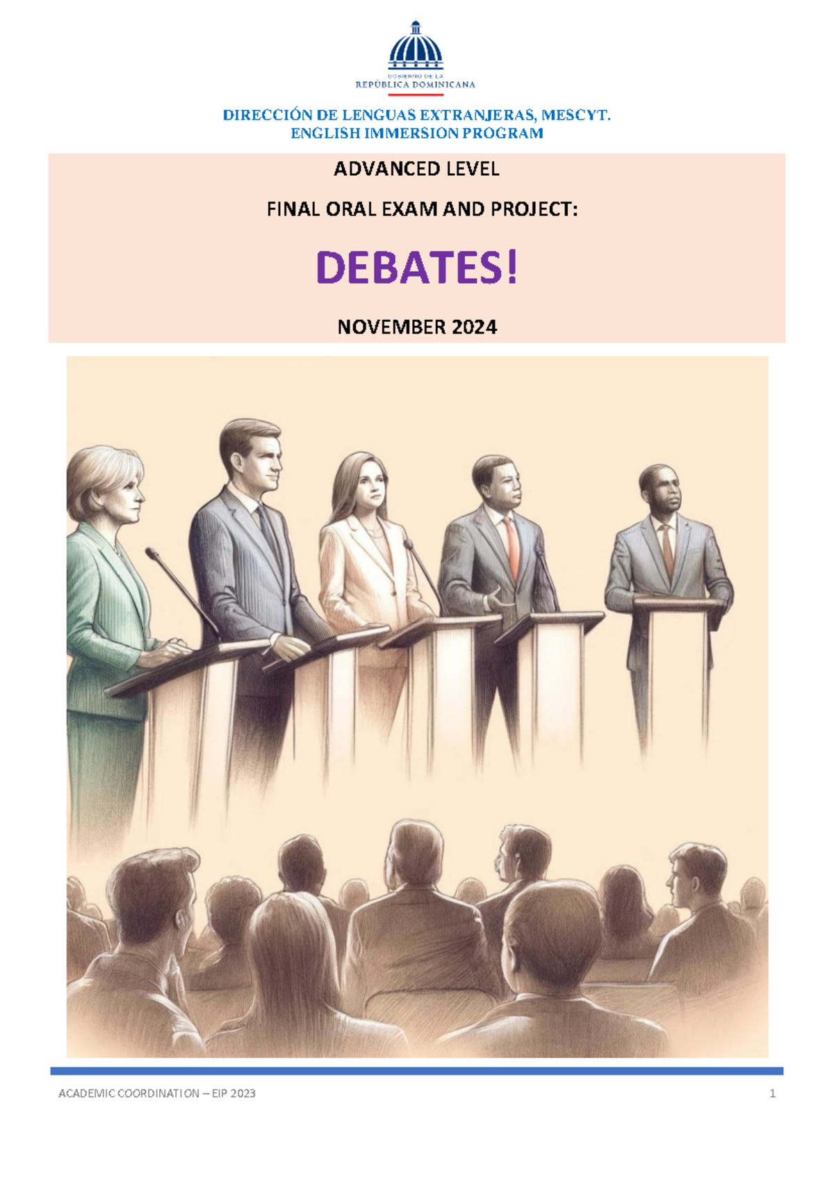 Advanced - Guides FOR Final ORAL EXAM AND Project- Debates 2024 ...