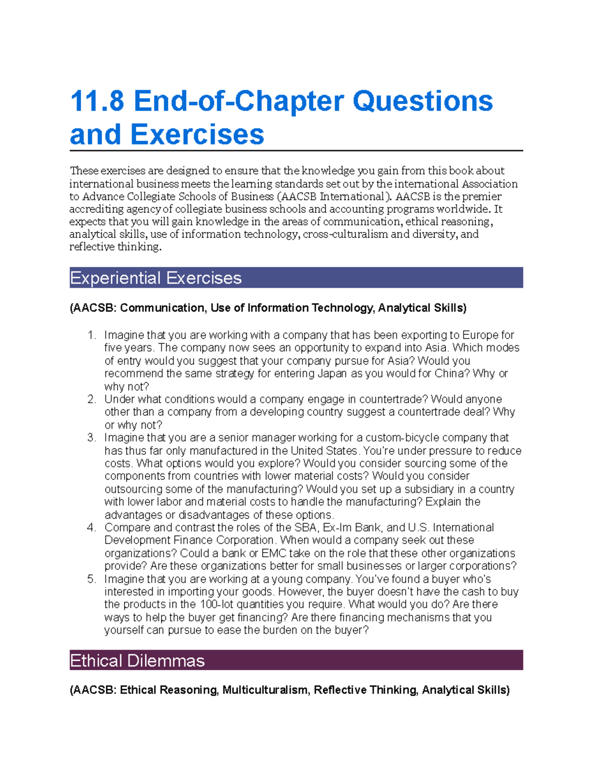 11.8 End-of-Chapter Questions And Exercises - 11 End-of-Chapter ...