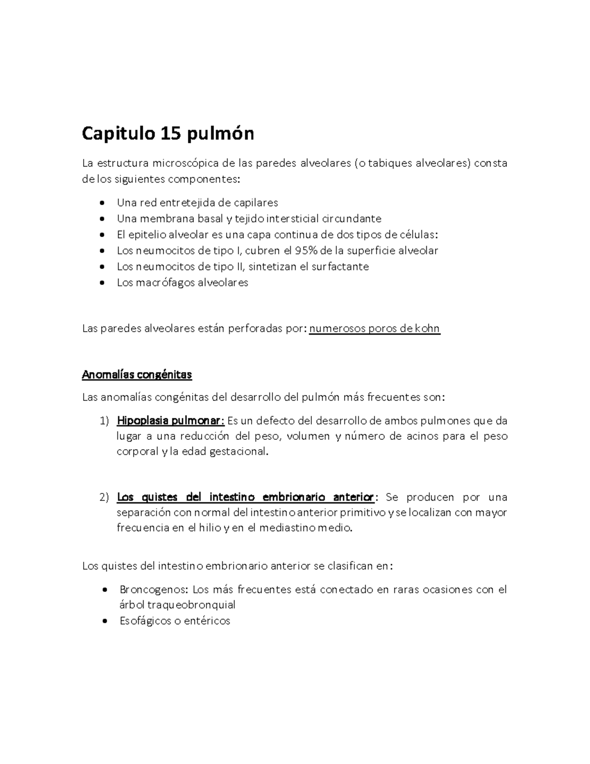 Capitulo 15 Pulmón - Robbins & Cotran Patologia - Bases Patológicas Das ...