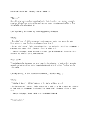 Physics 3 - discussion notes - Understanding Free Falling Bodies Free ...