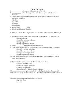 BIOL 2401 Chapters 1-3 - Exam 1 study guide Chapter 1: Define anatomy ...