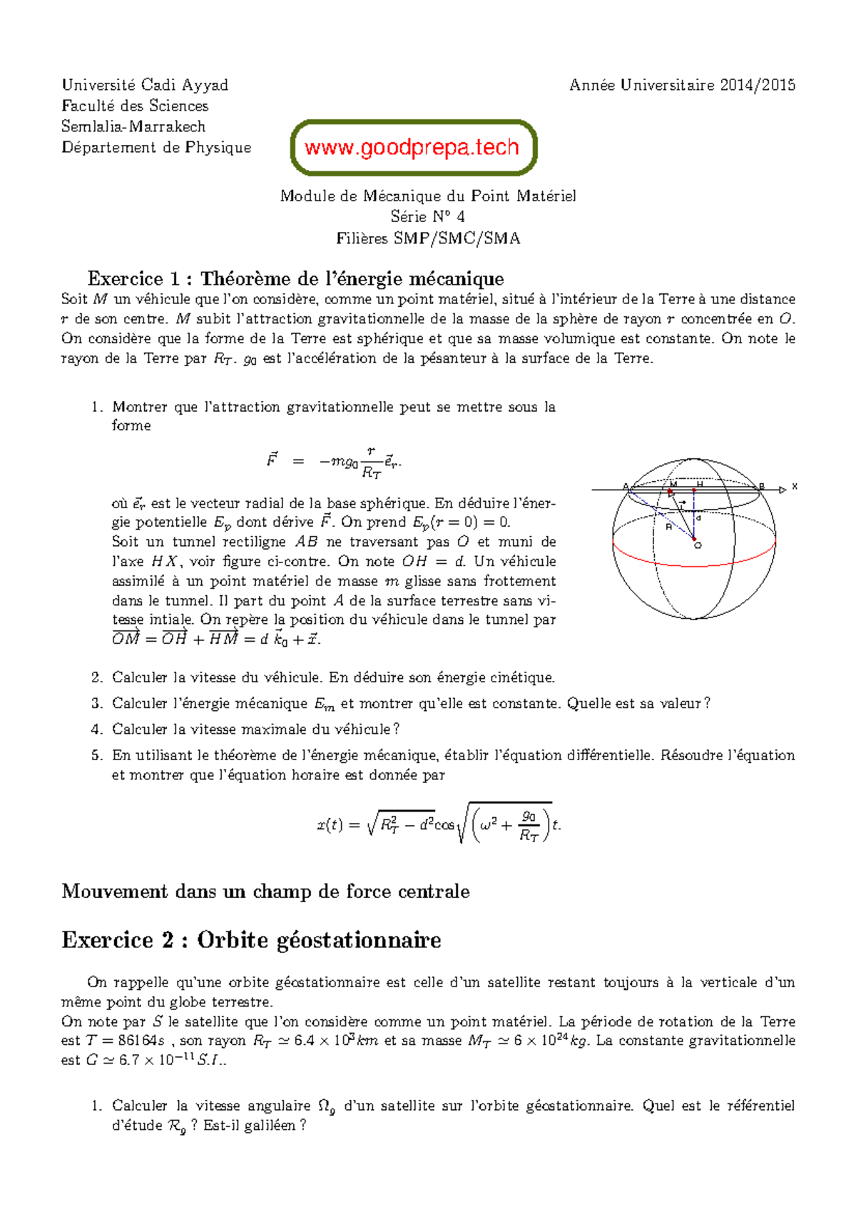 Serie Notes Universit E Cadi Ayyad Ann Ee Universitaire