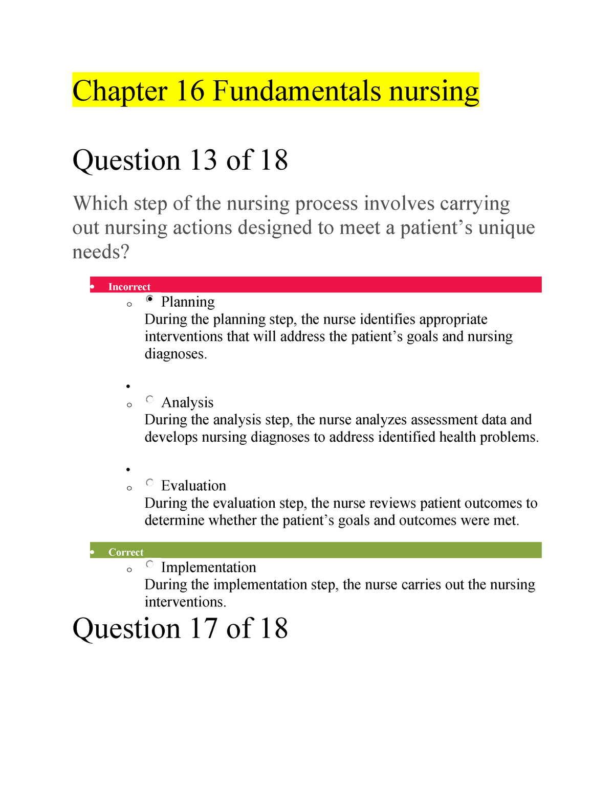 Chapter 16 Fundamentals Nursing - Chapter 16 Fundamentals Nursing ...