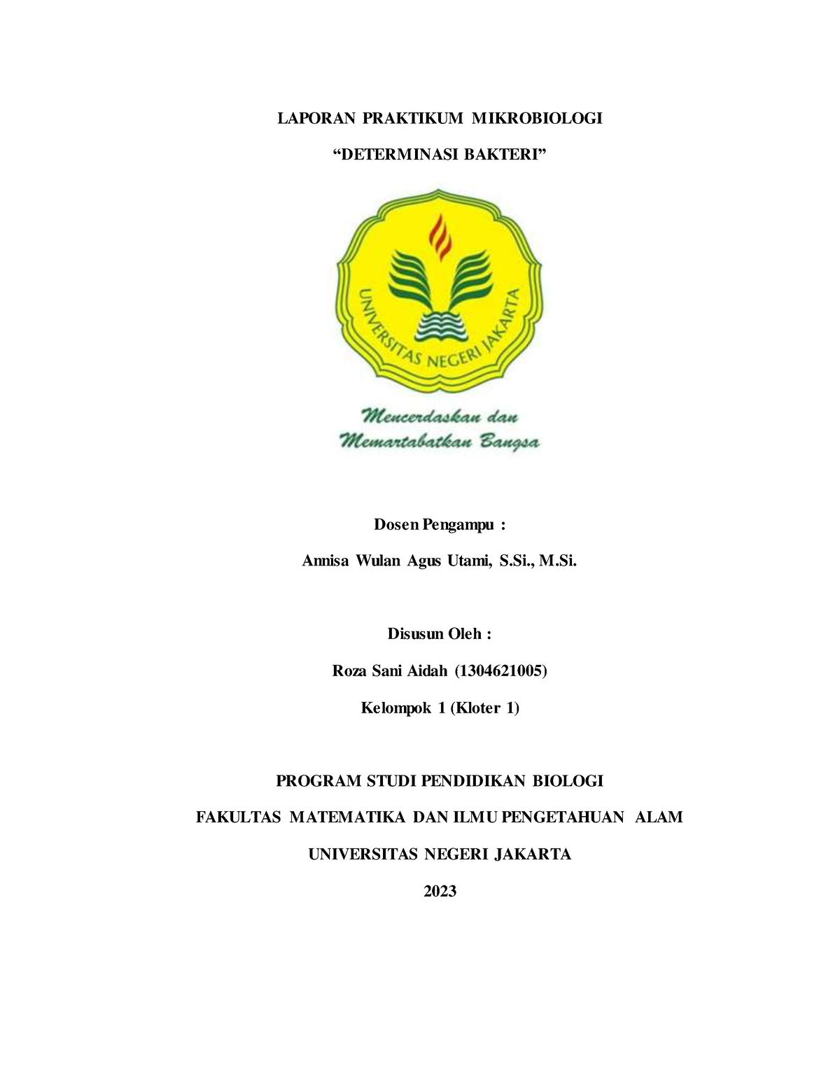 Laporan Praktikum Mikrobiologi 5 - LAPORAN PRAKTIKUM MIKROBIOLOGI ...