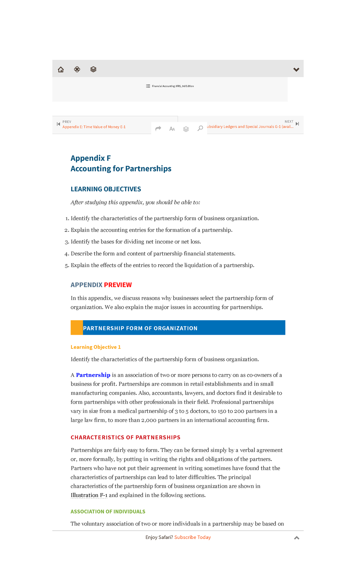 Appendix F Accounting for Partnerships F-1 - Financial Accounting IFRS ...