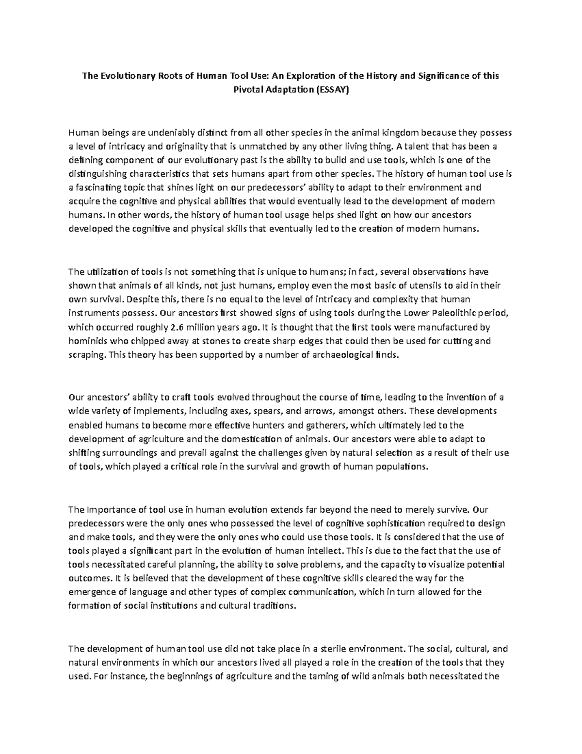 The Evolutionary Roots Of Human Nature: A Worldview Analysis - aikyvwm