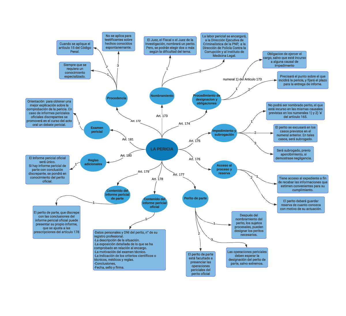 Proceso De Nombramiento Del Perito Mapa Mental