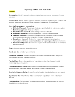 Chapter 4 Summary States of Consciousness - PSY 12000 - Purdue - Studocu