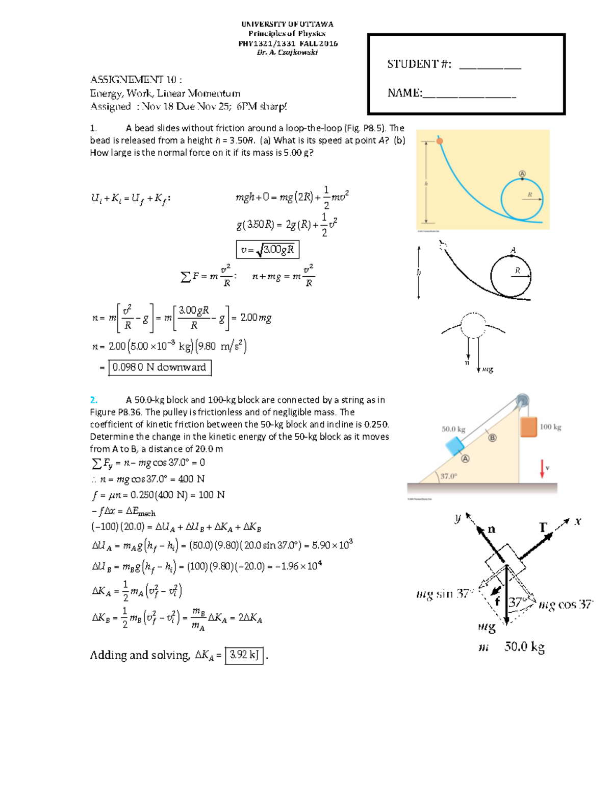 a10-assignment-assignement-10-energy-work-linear-momentum-assigned-nov-18-due-nov-25