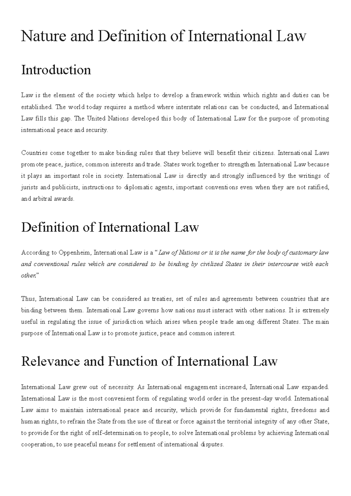 nature-and-definition-of-international-law-nature-and-definition-of